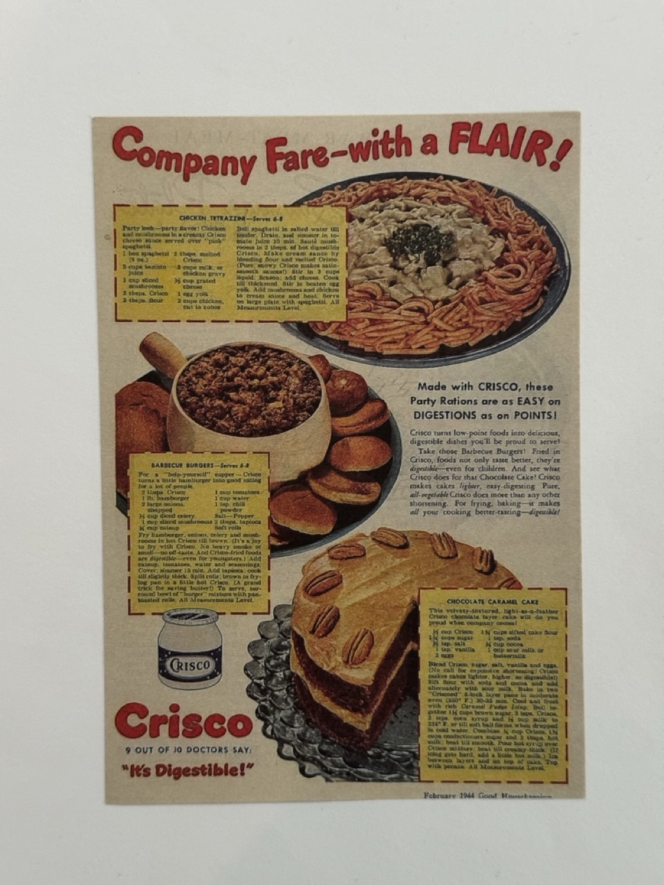 17cm x 12cm Paper - Crisco