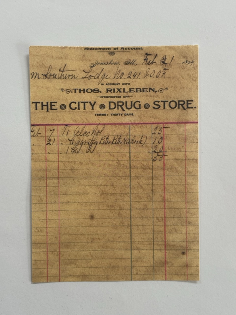 14cm x 10cm Paper - The City Drug Store