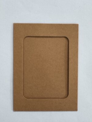 15.5cm x 11.5cm Paper - Kraft Window Faced Pocket