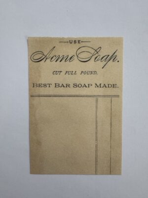 14cm x 10cm Paper - Acne Soap