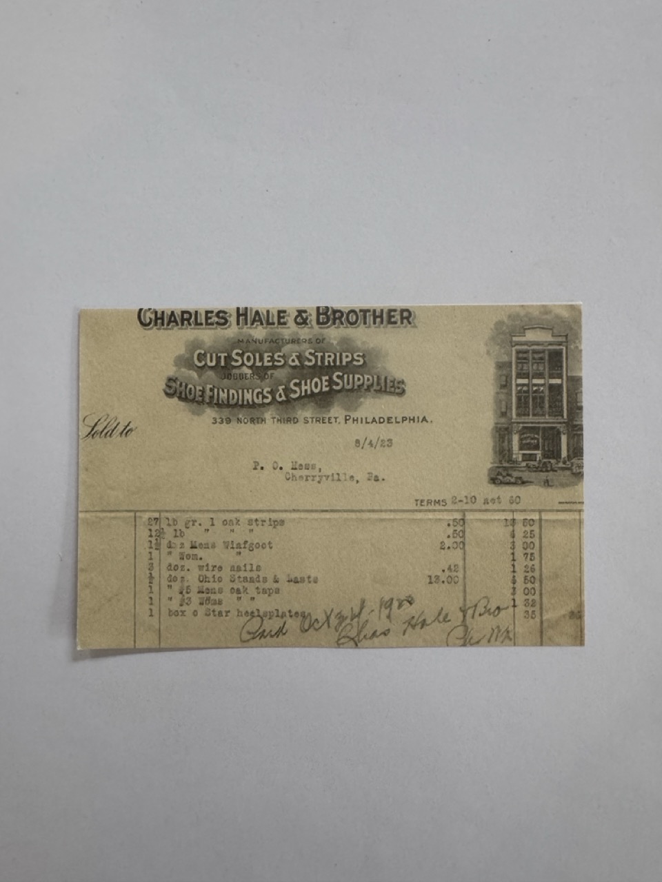 14cm x 10cm Paper - Charles Hale & Brother