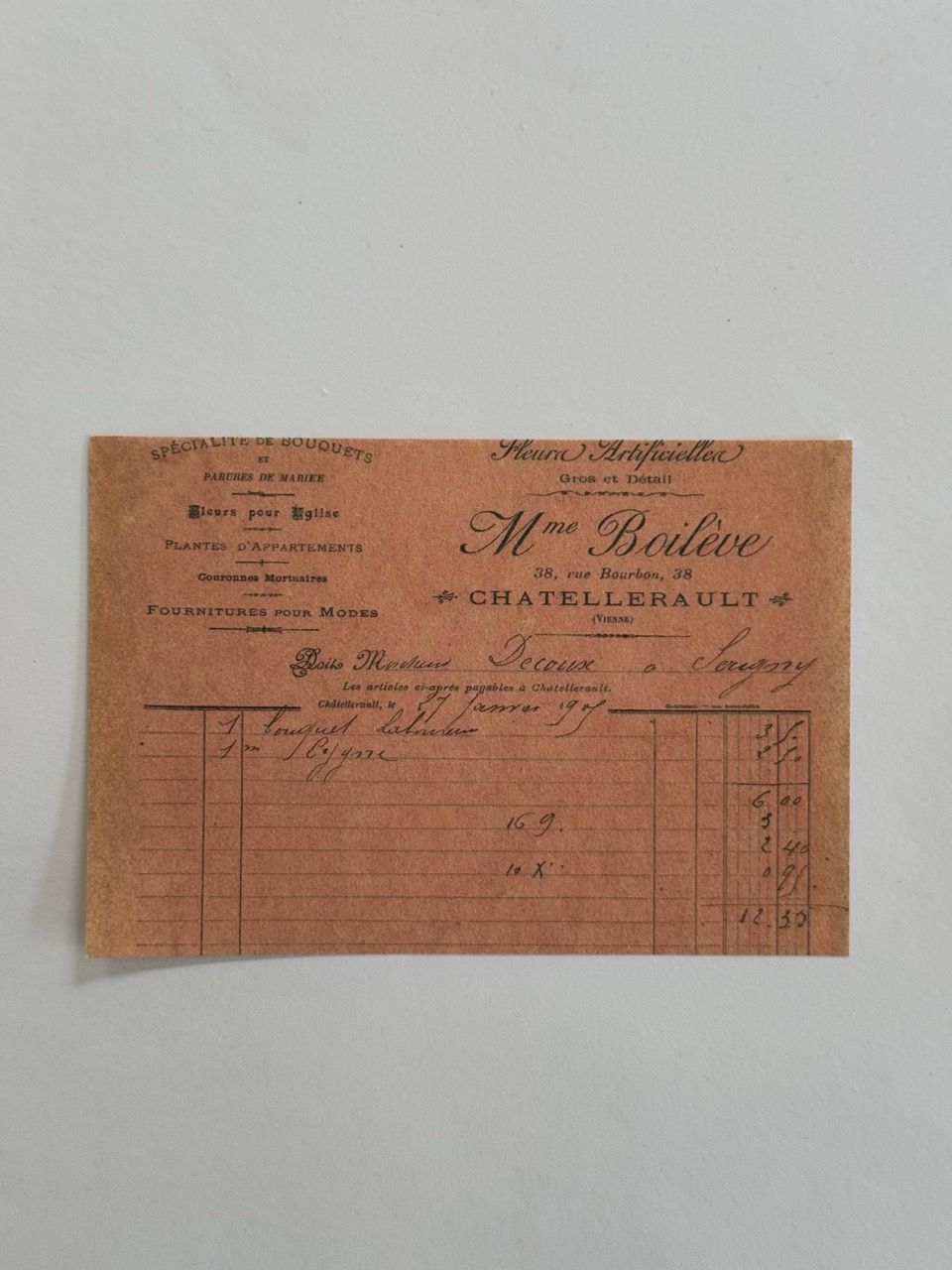14cm x 10cm Paper - Chatellerault
