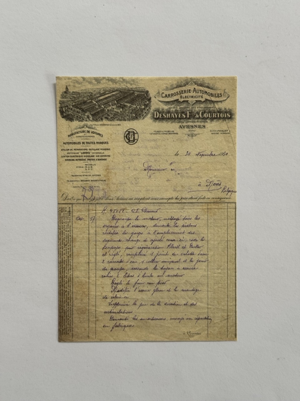 14cm x 10cm Paper - Carrosserie Automobiles