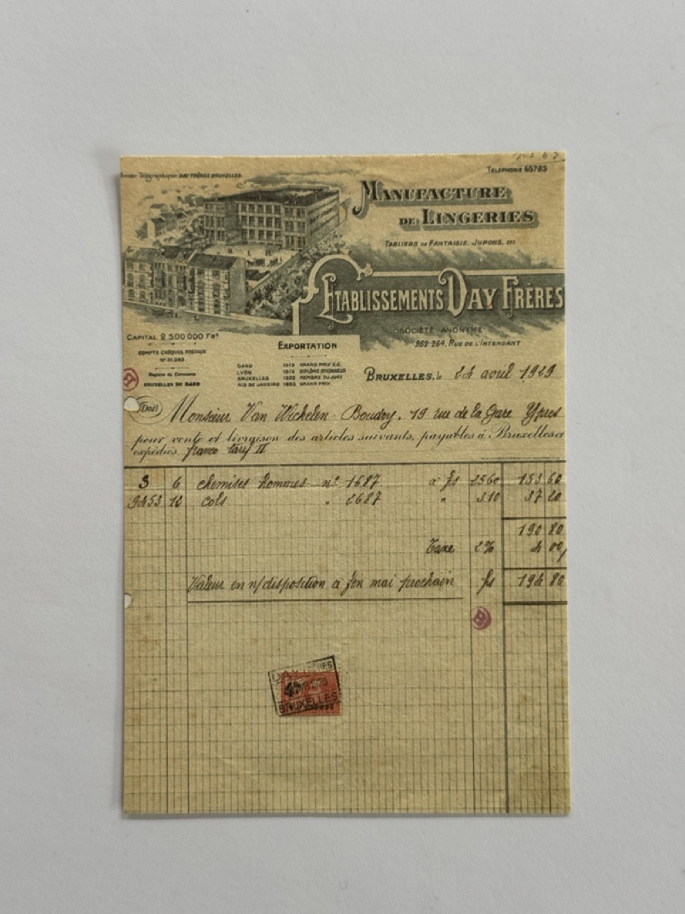 14cm x 10cm Paper - Establissements Day Freres