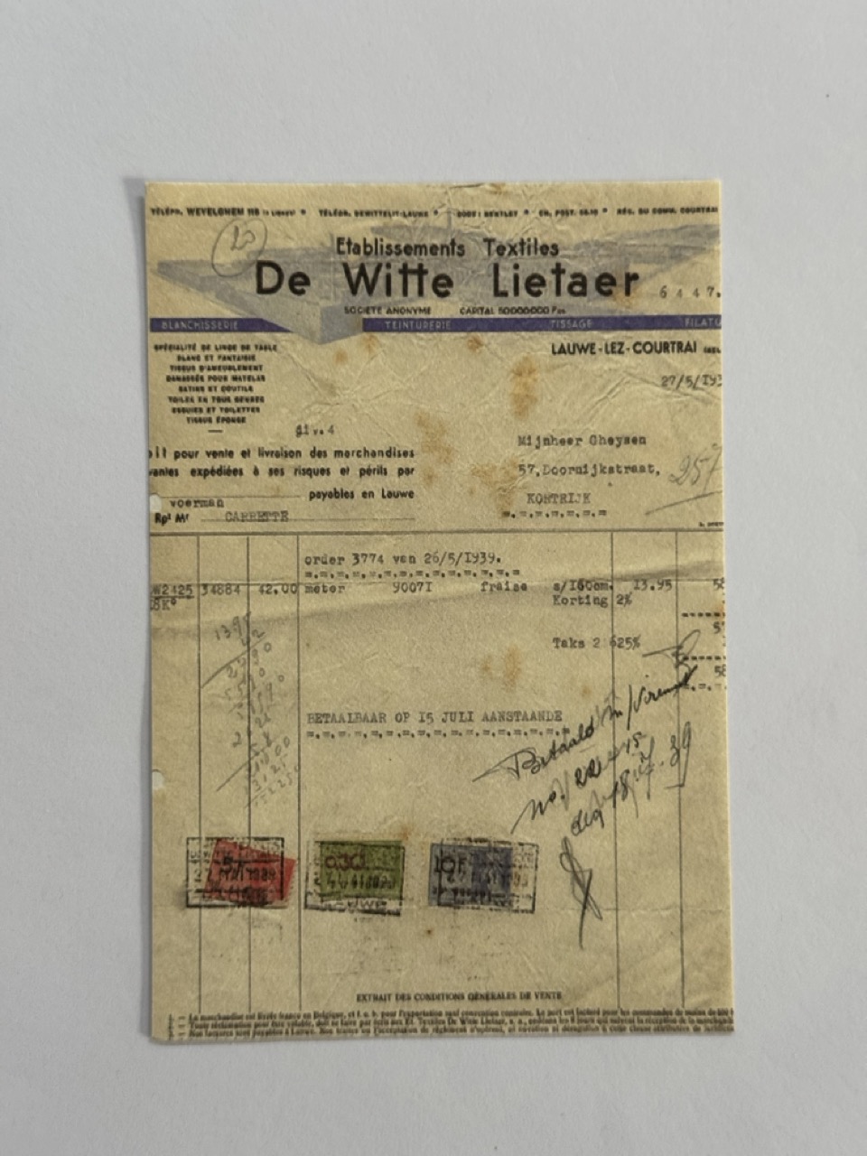 14cm x 10cm Paper - De Witte Lietaer