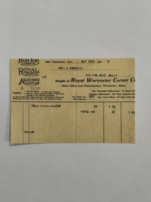 14cm x 10cm Paper - Royal Worcester Corset
