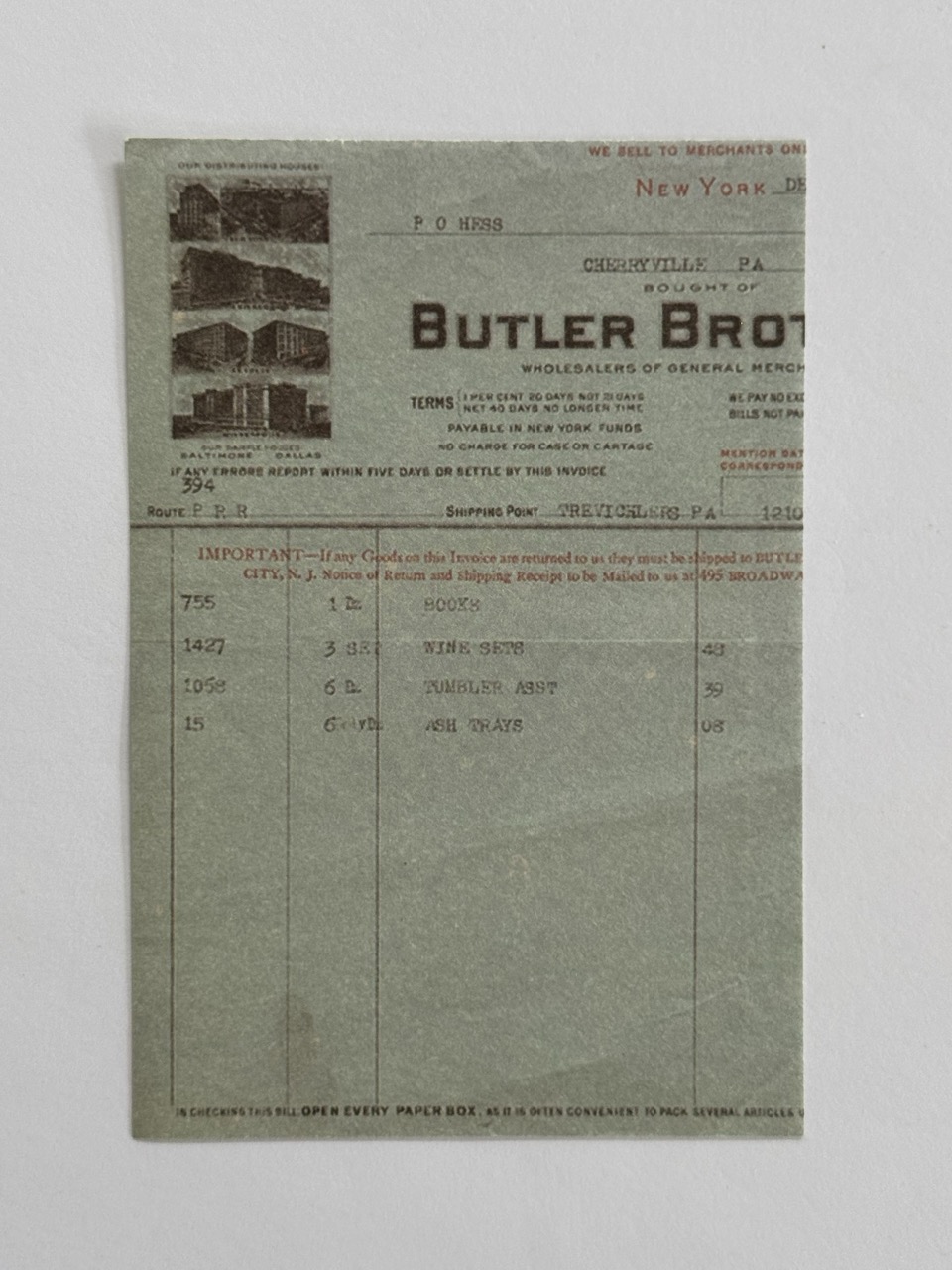14cm x 10cm Paper - Butler Broth