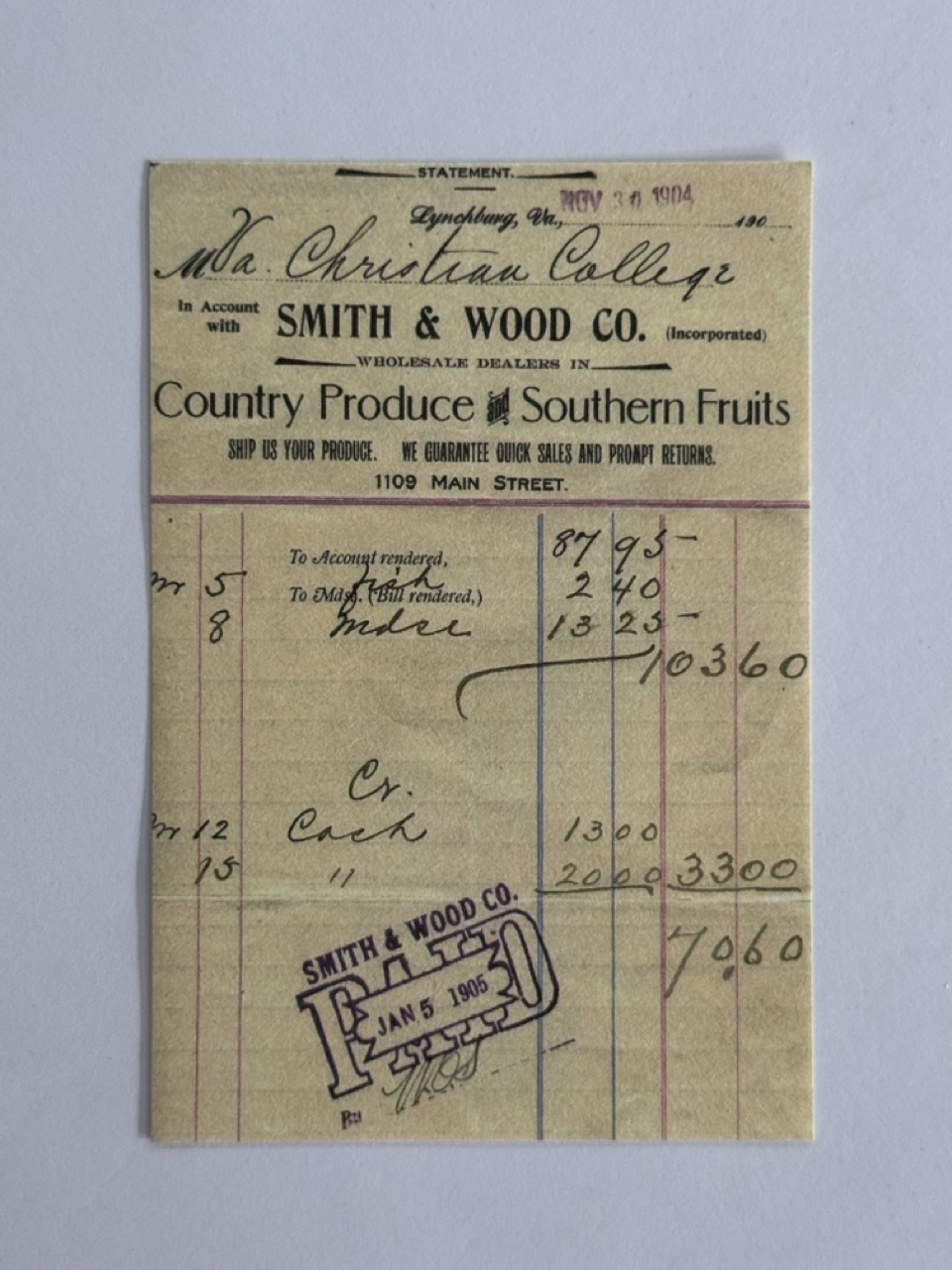 14cm x 10cm Paper - Country Produce