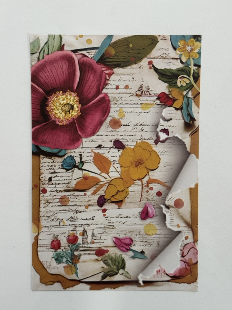 21cm x 14cm Paper - Flower