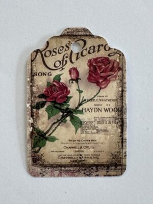 7cm x 4.5cm - Vintage Rose of