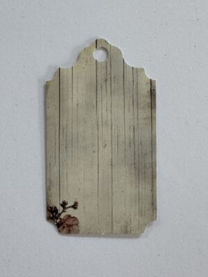 7cm x 4cm - White Wash Woodgrain Tag