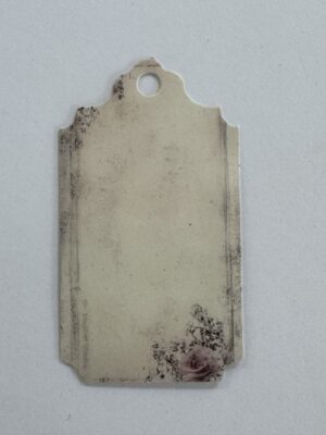 7cm x 4cm - White Wash Floral Tag