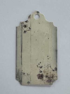 7cm x 4cm - White Wash Floral Tag