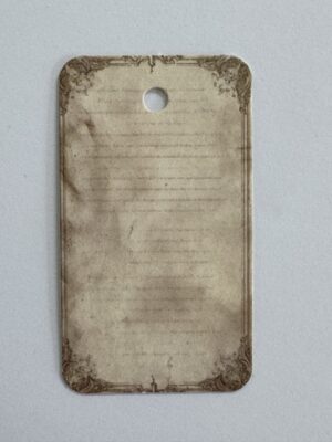 7cm x 4cm - Vintage Tag