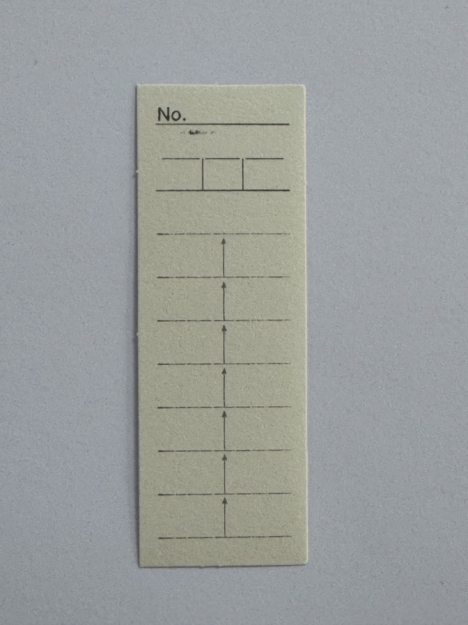 8.5cm x 3cm - Ticket - No.