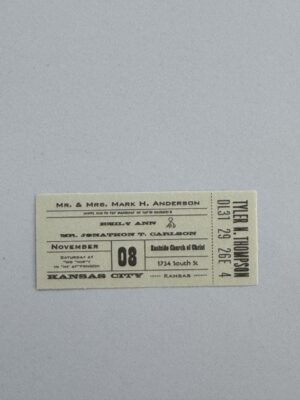 7cm x 3cm - Ticket - 08
