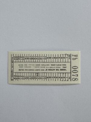 7cm x 3cm - Ticket - 0078