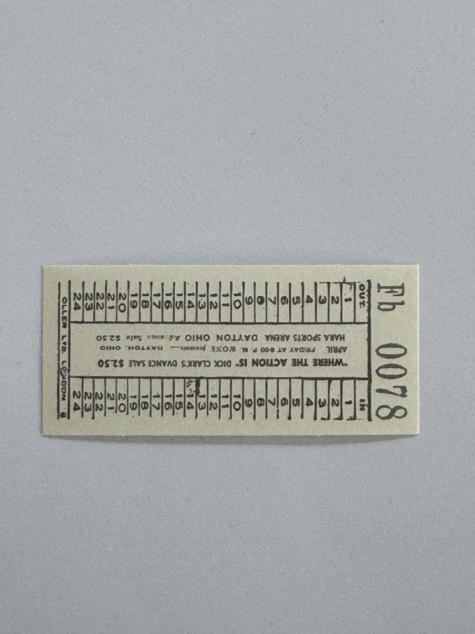 7cm x 3cm - Ticket - 0078