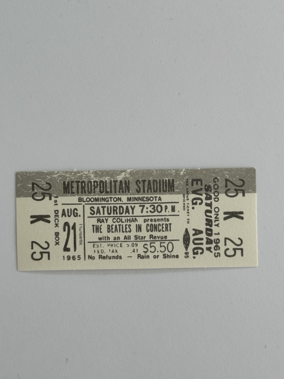 8cm x 3.5cm - Ticket - 21