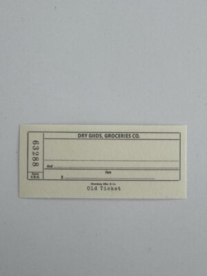 8cm x 3.5cm - Ticket - 63288