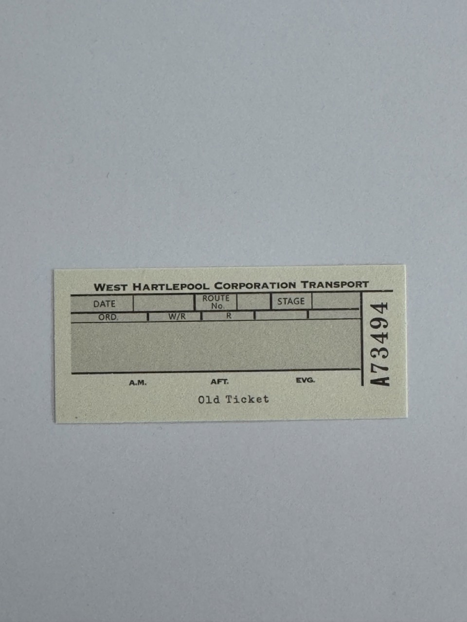 8cm x 3.5cm - Ticket - 73494