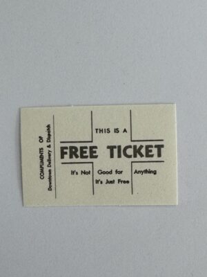 5cm x 3cm - Ticket - Free Ticket