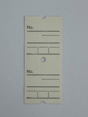 7cm x 3cm - Ticket - No.