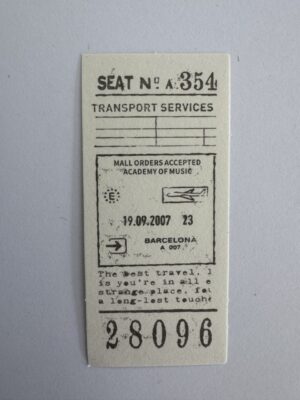 7cm x 3cm - Ticket - 28096