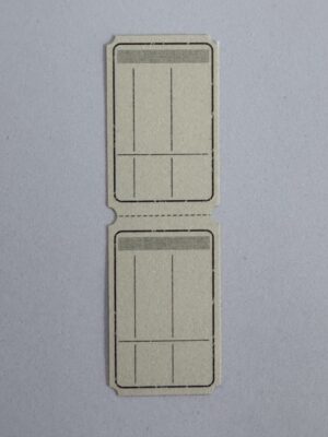 9.5cm x 3cm - Ticket - Lines