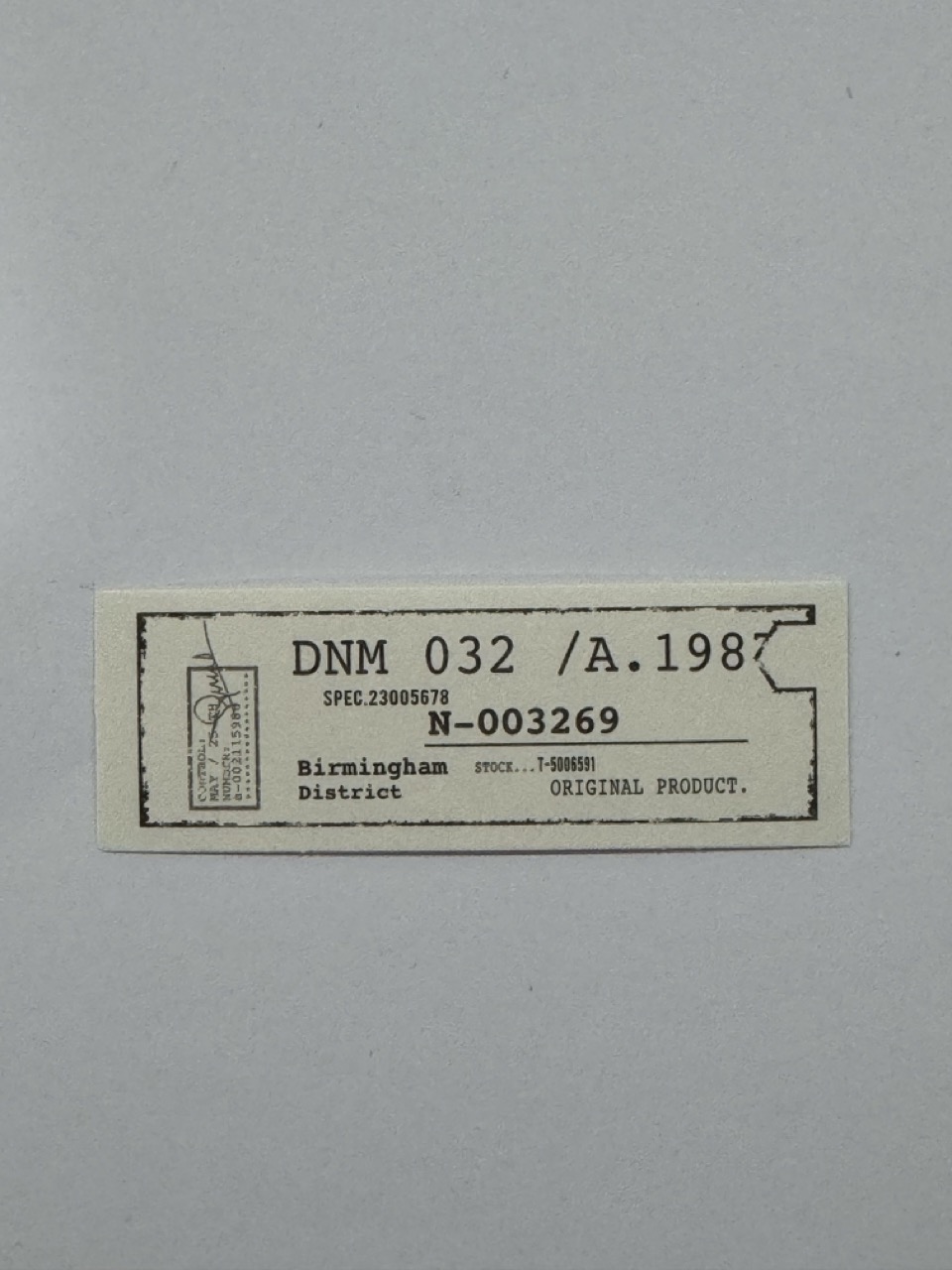7cm x 2.5cm - Ticket - 032