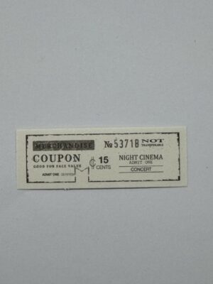 7cm x 2.5cm - Ticket - 53718