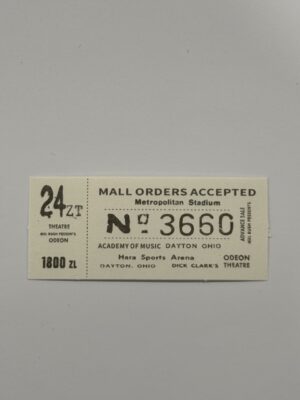 7cm x 3cm - Ticket - 3660