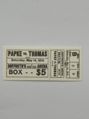 7cm x 3cm - Ticket - Box $5