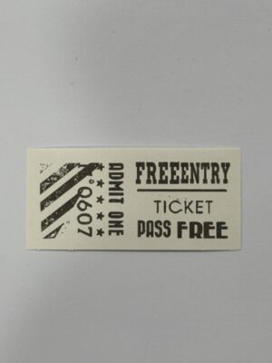 7cm x 3.5cm - Ticket - 0607