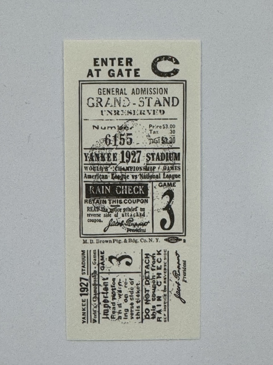 10cm x 4.5cm - Ticket - 3