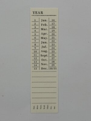 11.5cm x 3cm - Ticket - Year