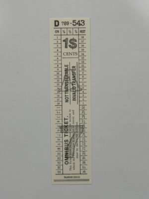 13.5cm x 3.5cm - Ticket - 543