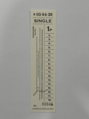 13.5cm x 3.5cm - Ticket - 036428