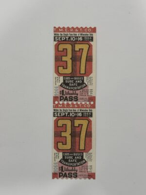 13.5cm x 3.75cm - Ticket 37