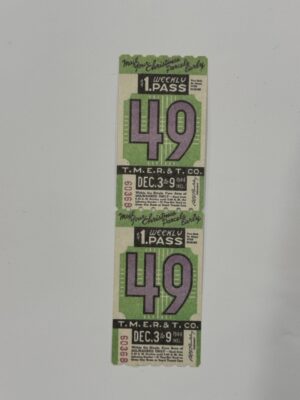 13.5cm x 3.75cm - Ticket 49