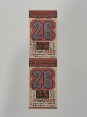13.5cm x 3.75cm - Ticket 26