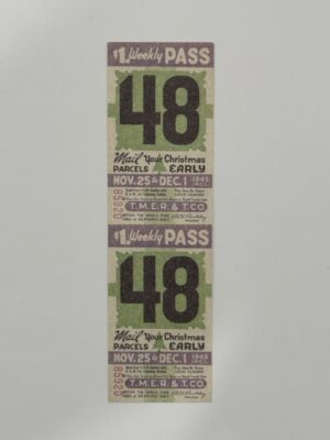 13.5cm x 3.75cm - Ticket 48