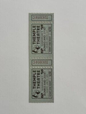 13.5cm x 3.75cm - Ticket Themple