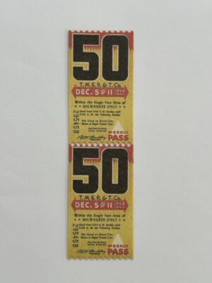 13.5cm x 3.75cm - Ticket 50