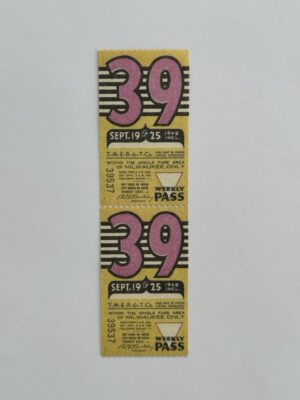 13.5cm x 3.75cm - Ticket 39