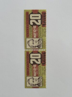 13.5cm x 3.75cm - Ticket 20