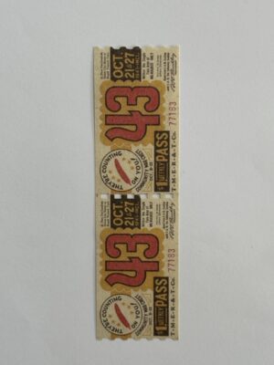 13.5cm x 3.75cm - Ticket 43