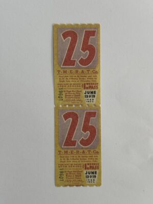 13.5cm x 3.75cm - Ticket 25
