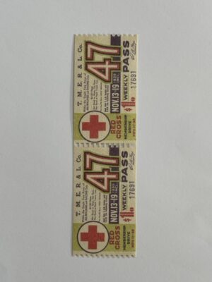 13.5cm x 3.75cm - Ticket 47