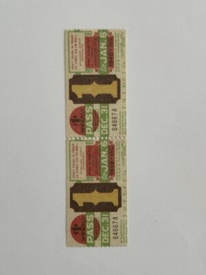 13.5cm x 3.75cm - Ticket 1